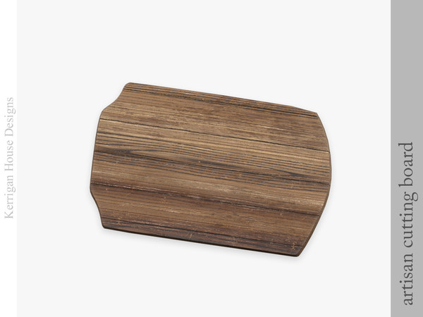 Sims 4 — Artisan Cutting Board by kerriganhouse — A small set of pottery and other artisanal clutter decor.