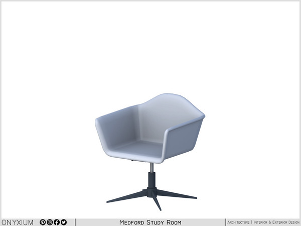 Sims 4 — Medford Chair by Onyxium — Onyxium@TSR Design Workshop Study Room Collection - Belong To The 2026 Year