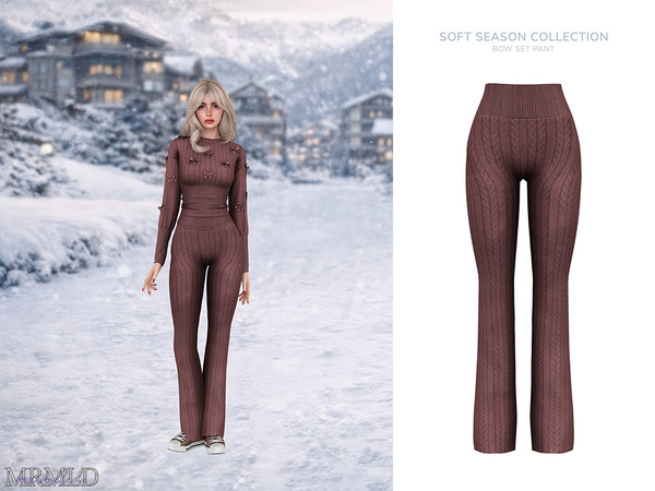 Sims 4 — MERMALADE Bow Pant by Mermalade — Alaskan Sweater
