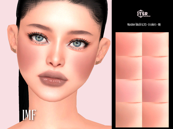 Sims 4 — IMF Maxime Blush N.213 by IzzieMcFire — Maxime Blush N.213 contains 8 colors in hq texture.