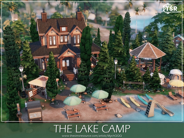 Sims 4 — The Lake Camp by MychQQQ — Lot: 50x50