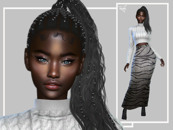 Sims 4 — Enora Ebaumon by _TRASRAS — Go to Required tab to upload necessary CC, if you want your sim same as pictures.