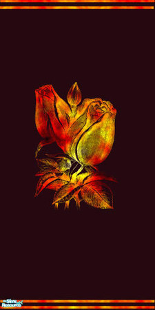 Sims 2 — fire rose set - Individual Item by skinflin — 