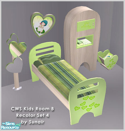 Sims 2 — CWS Kids Room B - Recolor set 4 by Sunair — CWS Kids Room B - Recolor set 4 (nature)