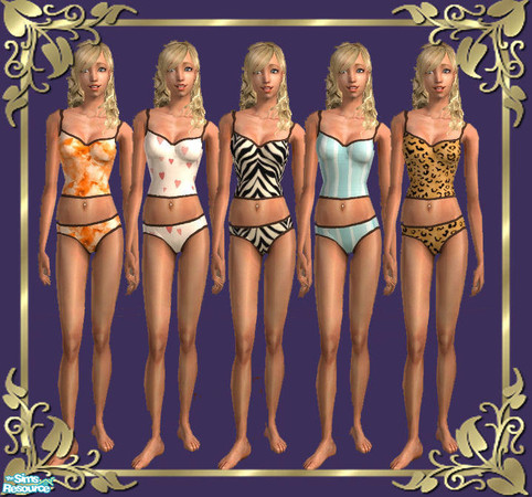 Sims 2 — Cute Undies by tiefliga — Cute undies for female sims