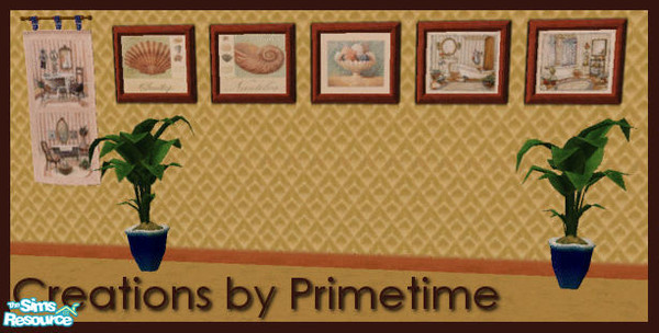 Sims 2 — Primetime's Bath Prints by Primetime024 — Here is a set of 5 Bath Prints for your sims to enjoy.