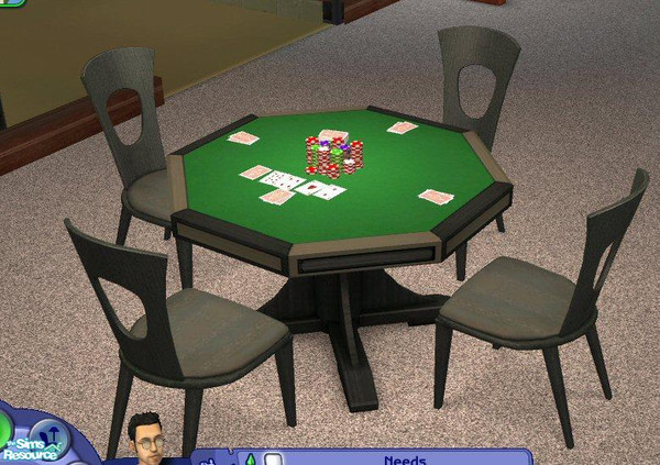 Sims 2 — Midnight Rendezvous Chair by Jron — A soft black and gray recolor of Maxis' "Contorto" Dining Chair