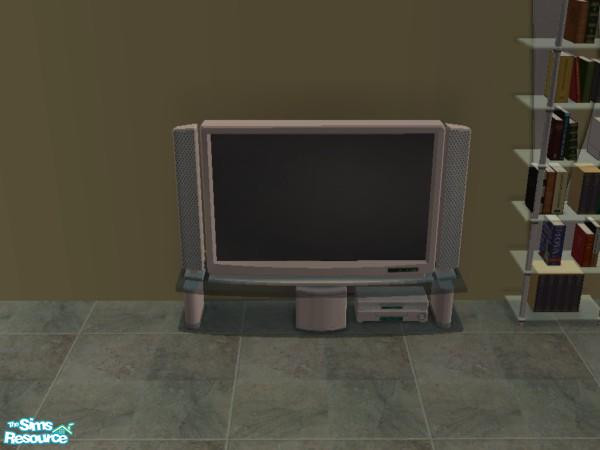 Sims 2 — Rivier Rock Livingroom - TV by munchkin_brat — Expensive floor model TV in River Rock. All objects are from the
