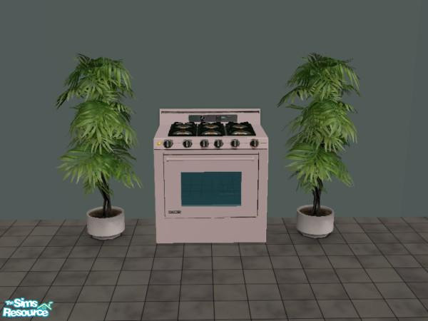 Sims 2 — River Rock Kitchen - Stove by munchkin_brat — Elegant Chef stove in a pinkish tan color I call River Rock. All