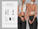 Sims 4 — Tattoo Set 22 by Charlotte_Morris — Skin Details - Tattoos