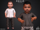 Sims 4 — PHILIP top (infant) by ali1 — Polo Top