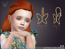 Sims 4 — Butterfly Wire Earrings For Toddlers by feyona — Butterfly Wire Earrings For Toddlers come with 2 swatches.