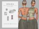 Sims 4 — Tattoo Set 23 by Charlotte_Morris — Skin Details - Tattoos