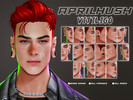 Sims 4 — [aprilhush] vitiligo by aprilhush — 8 vitiligo variants