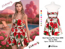 Sims 4 — PATREON - Back Opening Mini Dress S316 by Daph's — A feminine mini dress featuring a back opening design and a