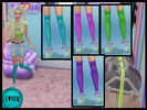 Sims 4 — Gamer Girl Socks 1 by btaylor19 — Recolor of socks from the Sweet Slumber Party pack with 4 swatches.