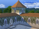 Sims 4 — False Ivy on Stone Walls by momcoded — Base game wallpaper with ivy on stone.