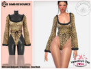 Sims 4 — Valentine's Day - Wild Love Bodysuit by Harmonia — New Mesh