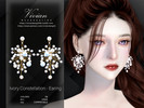 Sims 4 — Ivory Constellation - Earing by VivianDang — - All new meshes