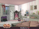 Sims 4 — Rosalina by evi — A pink girlish bedroom furnished and decorated in pink and white.