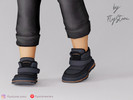 Sims 4 — Toddler High Boots by FlyStone — Stylish toddler high boots for cold weather