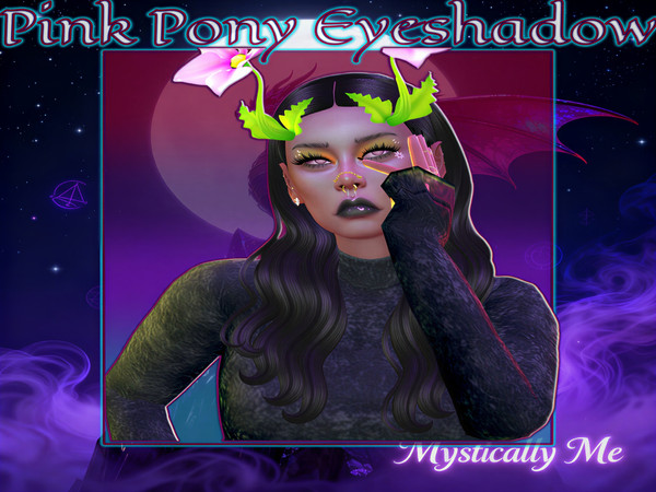 Sims 4 — The Pink Pony Eyeshadow by Mystically Me — BASE GAME COMPATIBLE