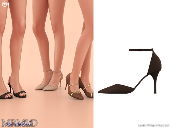 Sims 4 — MERMALADE Suede Stiletto Heels S678 by Mermalade — ccccccc ddddd cccc ddd