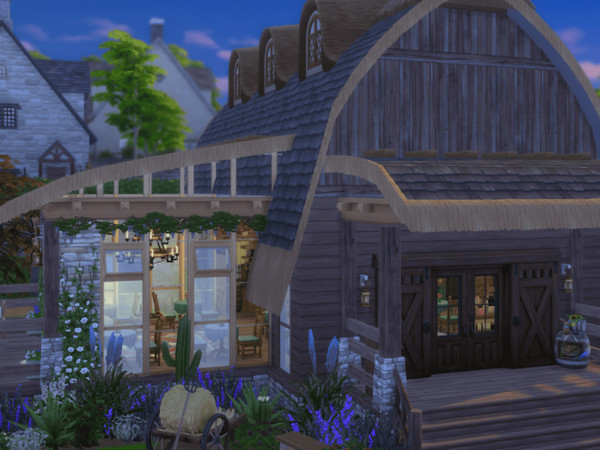 Sims 4 — Rooster Crow Pub & Coffee by Rafaelcaliari — Inspired by rural and country culture