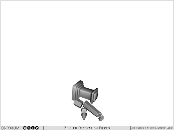 Sims 3 — Zeigler Medium Figurine Monument Toppled by Onyxium — Onyxium@TSR Design Workshop Decoration Collection - Belong