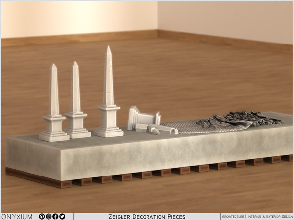 Sims 3 — Zeigler Decoration Pieces by Onyxium — Onyxium@TSR Design Workshop Decoration Collection - Belong To The 2026