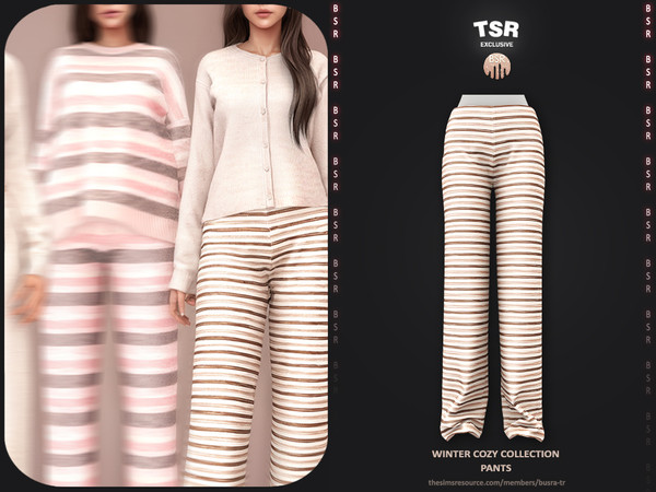 Sims 4 — Cozy Winter Collection - 1 Pants BD1655 by busra-tr — - Set Inclued : Dress x4 - Top x2 - Skirt x2 - 10 Swatches