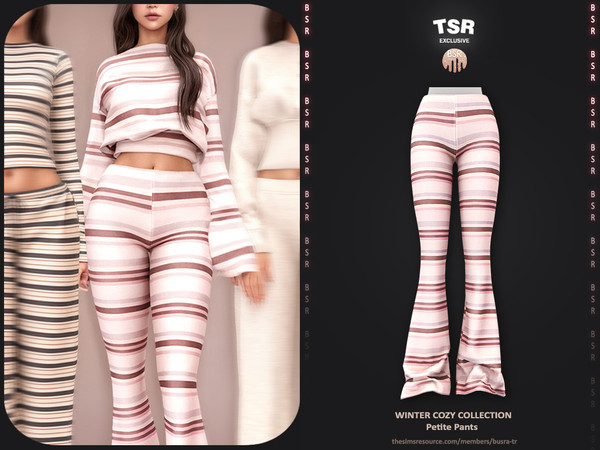 Sims 4 — Cozy Winter Collection - 5 Petite Pants BD1655 by busra-tr — - Set Inclued : Dress x4 - Top x2 - Skirt x2 - 10