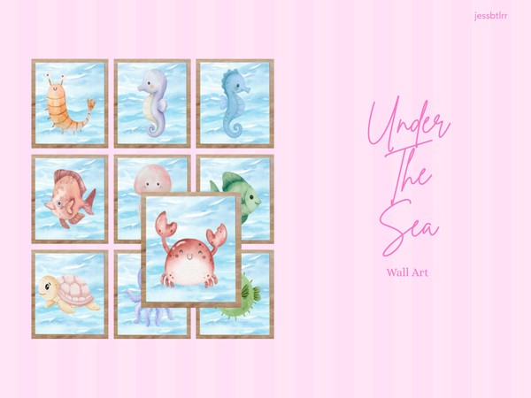 Sims 4 — Under The Sea by jessbtlrr — Add a splash of fun to your Sims little ones rooms with this adorable ocean themed