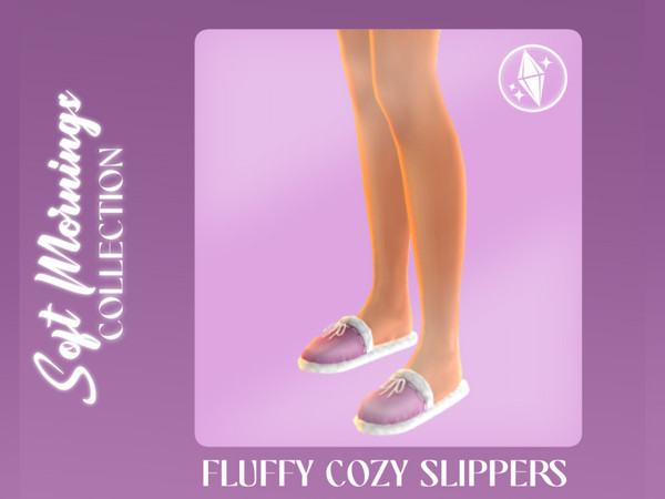 Sims 4 — simspancake_Fluffy_Cozy_Slippers by simspancake_cc — Get ready for bed with this new cozy collection of