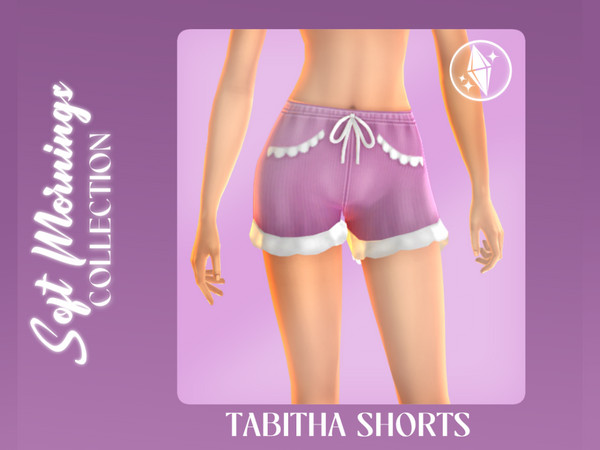Sims 4 — simspancake_Tabitha_Shorts by simspancake_cc — Get ready for bed with this new cozy collection of sleepwear.