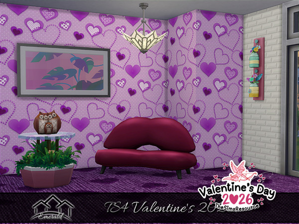 Sims 4 — TS4 Valentine's 2026 S3 by Emerald — Happy Valentine's Day 2026 !