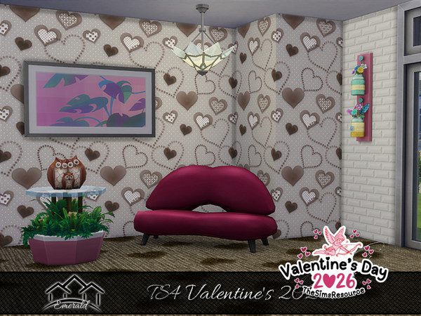 Sims 4 — TS4 Valentine's 2026 S6 by Emerald — Happy Valentine's Day 2026 !