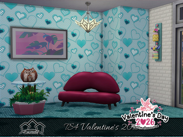 Sims 4 — TS4 Valentine's 2026 S7 by Emerald — Happy Valentine's Day 2026 !