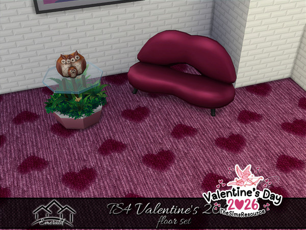 Sims 4 — TS4 Valentine's 2026 floor1 by Emerald — Happy Valentine's Day 2026 !
