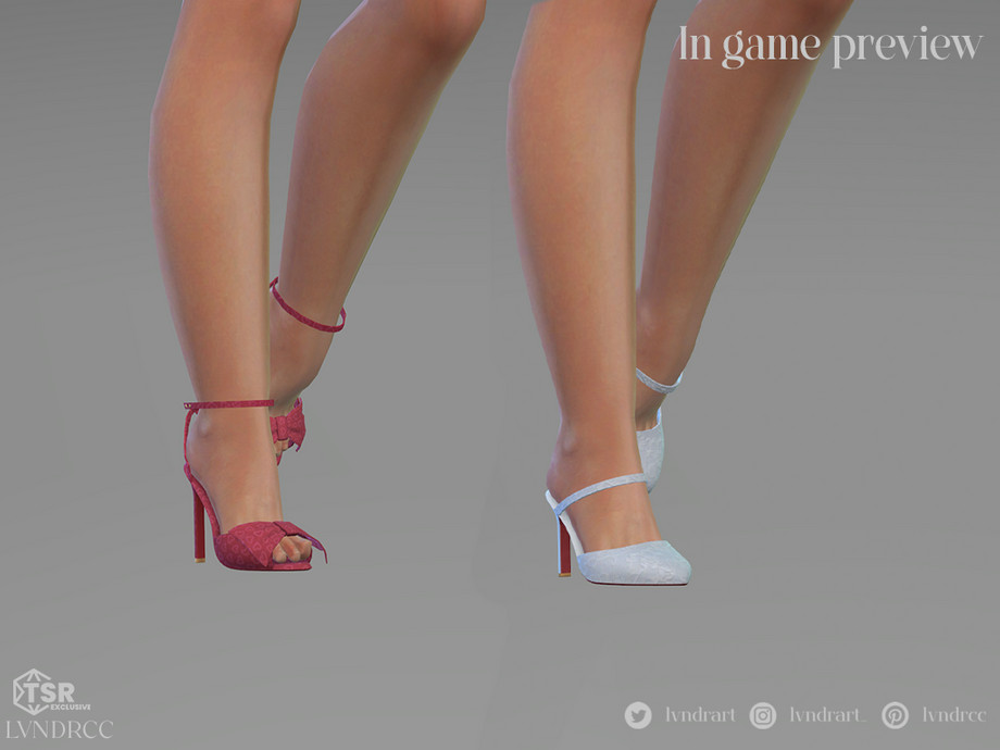 The Sims Resource | (Valentine's Day 2026) Valentine Shoes Set