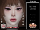 Sims 4 — Tea Time Lipstick by Venerian (Tea Time) by Venerian — 10 swatches Teen to elder Feminine fashion choice, no