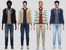 Sims 4 — Lyle Layered Sweater by McLayneSims — TSR EXCLUSIVE