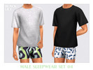 Sims 4 — Male Sleepwear Set 04 by Black_Lily — YA, A, Teen