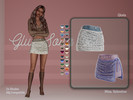 Sims 4 — Gloria short denim skirt with lace by MissValentine142 — 24 Shades