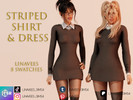 Sims 4 — LYLAH - SHIRT & DRESS by linavees — New Mesh
