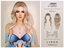 Sims 4 — Linda - Style 1 (Hairstyle) by Ade_Darma — Linda Hairstyle - Style 1 New Hair Mesh