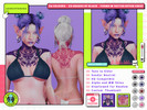 Sims 4 — Laguna V1 Tattoo by unidentifiedsims — 6 Colours