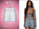 Sims 4 — Denim skirt by Mona — -New mesh-