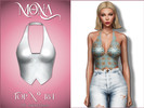 Sims 4 — Deep neck halter top by Mona — -New mesh-