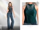 Sims 4 — NECK-WARP VEST by ZNsims — necklace, vest, strap, necklace, hot girl